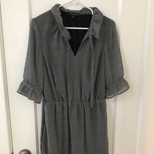Banana republic midi shirt dress, 3/4 sleeve